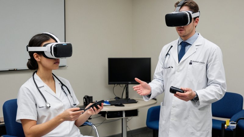 virtual reality, medical training, traditional methods, healthcare education, immersive learning, clinical skills, medical simulations