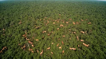 wildlife displacement, deforestation, impact, ecosystems, environment