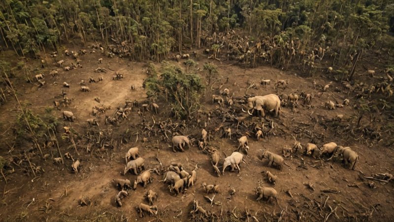 wildlife in peril, deforestation, conservation, environmental crisis, urgency