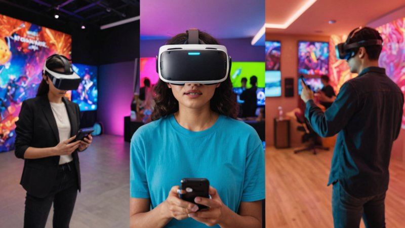 Virtual Reality, Augmented Reality, entertainment industry, technology comparison, immersive experiences, gaming, social interaction